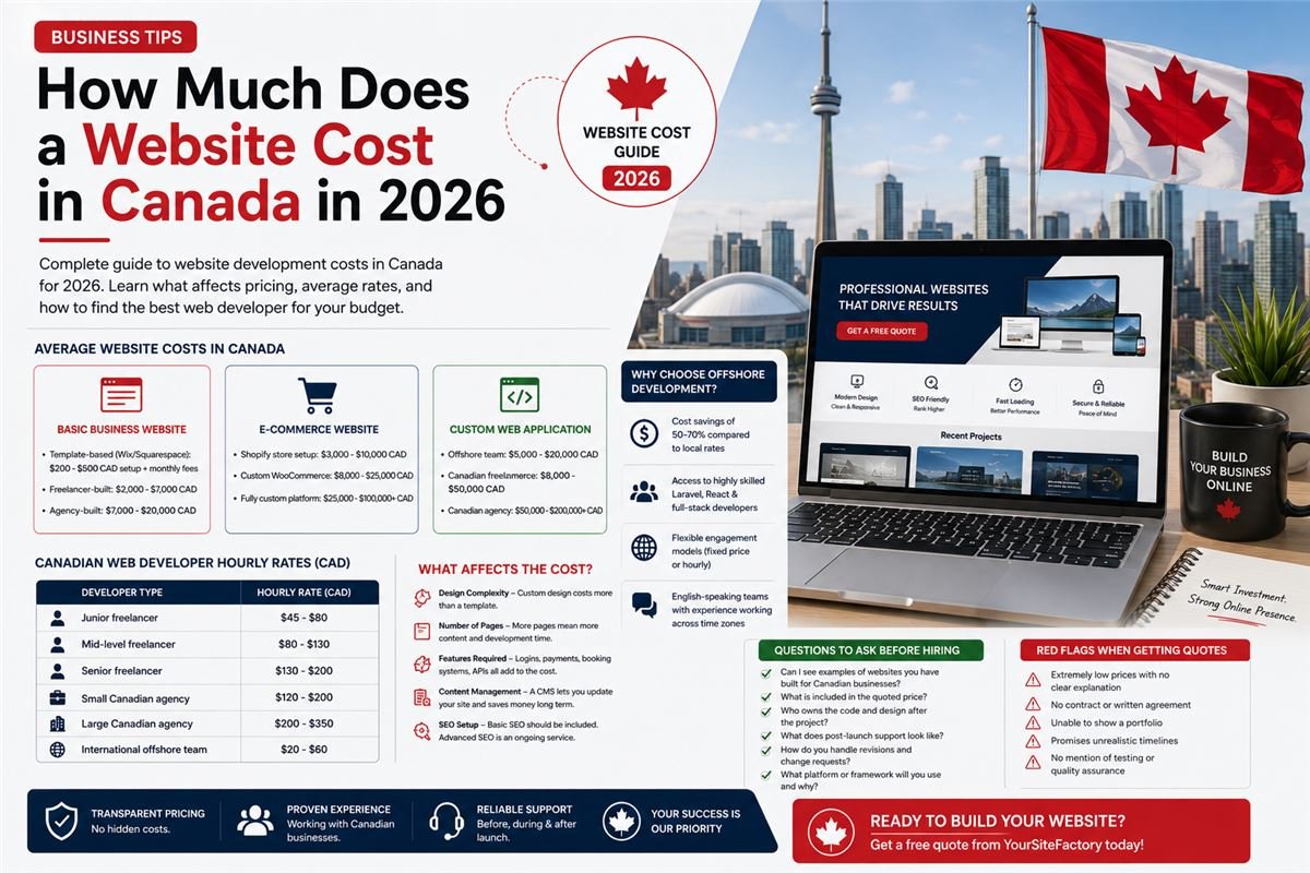 How Much Does a Website Cost in Canada in 2026