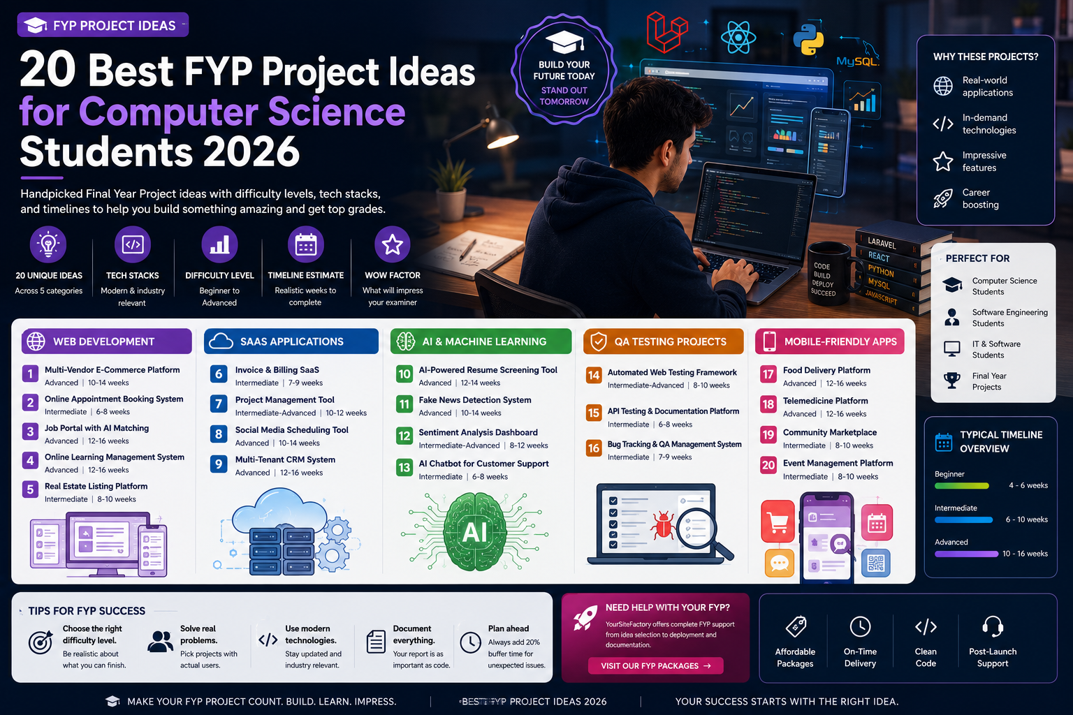 20 Best FYP Project Ideas for Computer Science Students 2026